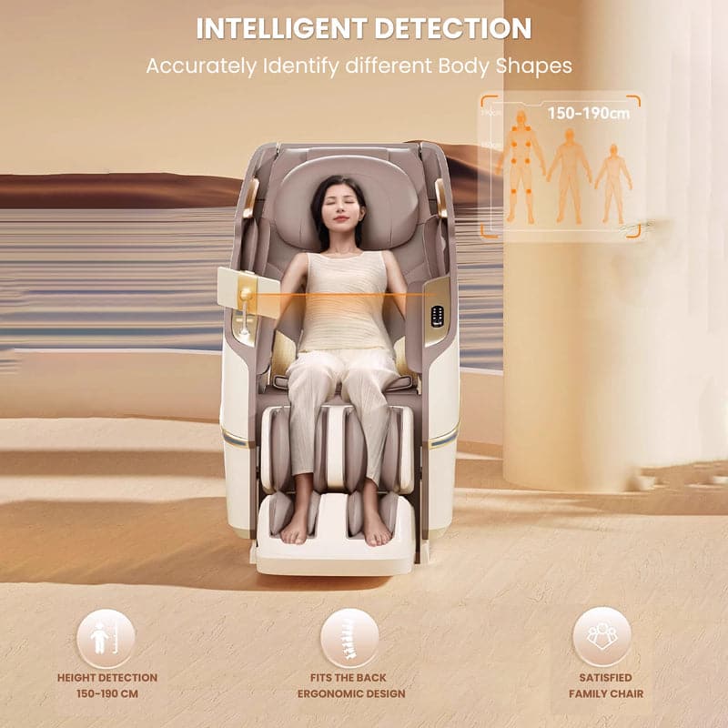 Rotai Royal Magestic Pro Massage Chair With Ai Voice Control, Heart Rate Detection, Blood Oxygen Levels