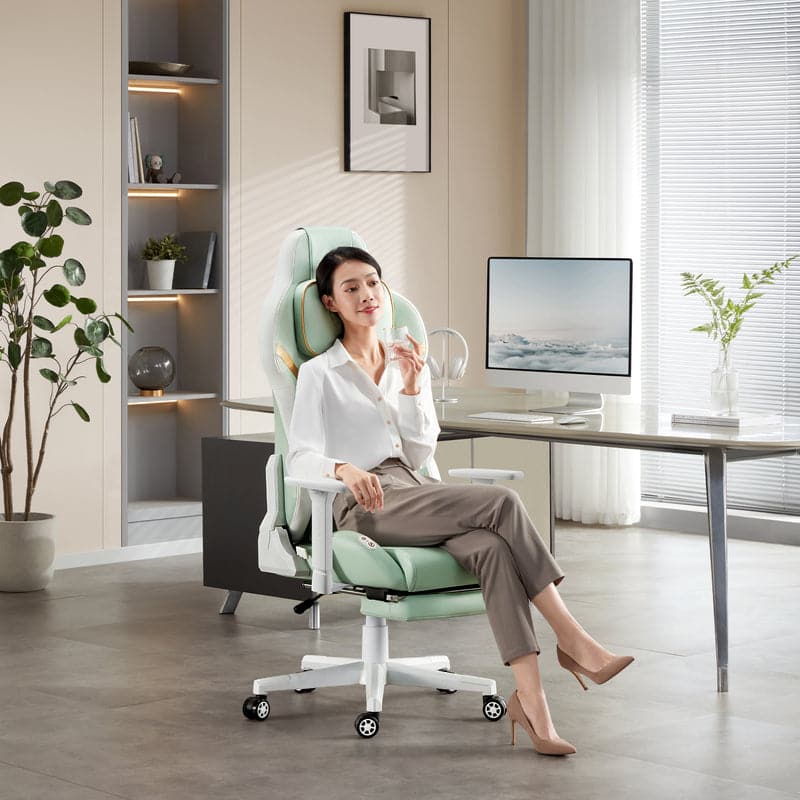 Rotai Office/Gaming Massage Chair (Brown) – Ergonomic Comfort Meets Massage Therapy