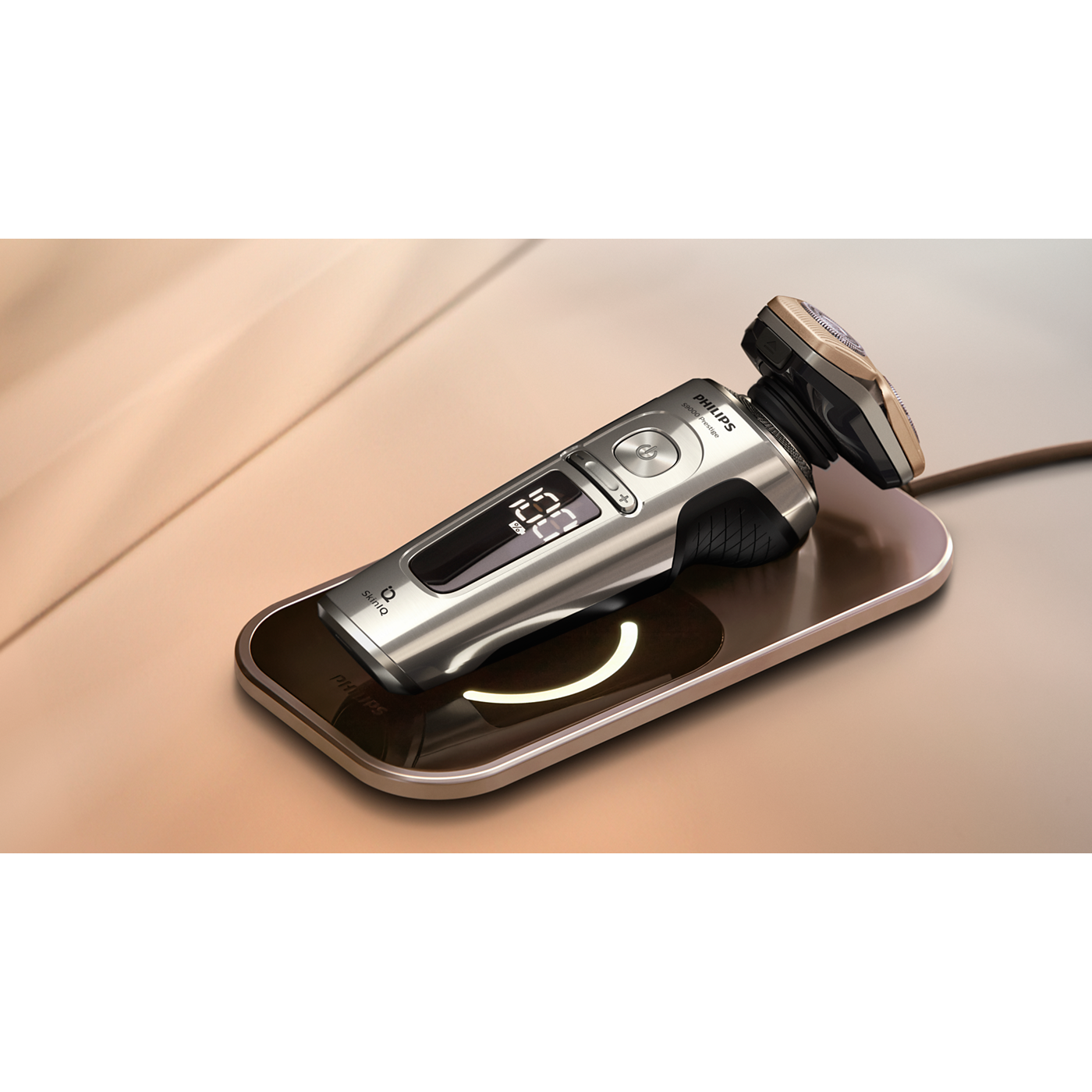 Philips S9000 Prestige Electric Shaver SP9871/22 | Wet & Dry Razor with Smart SkinIQ Technology | Ultra-Close & Comfortable Shave | Wireless Charging & 60min Cordless Use