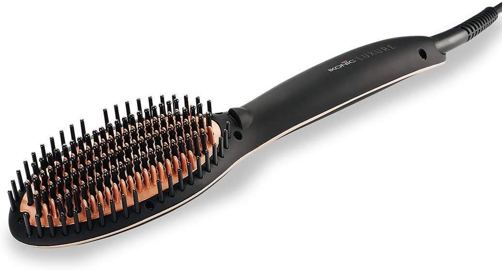 Ikonic Hair Straightener Hot Brush- Luxure Collection