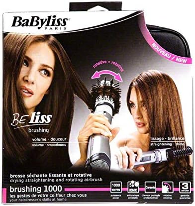 Babyliss 2735 E Hair Styler Rotating Brush with 4 attachments and bag 1000 watt Ionic