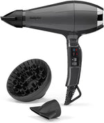 Babyliss Smooth Air Pro 2200 Hair Dryer 6719U Model, Frizz-Free Finish Professional Results Hair Dryer, Black Color with 2200W