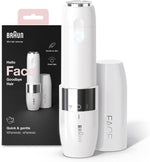 Braun Mini Hair Remover, Electric Facial Hair Removal for Women, Quick & Gentle, Finishing Touch for Upper Lips, Chin & Cheeks, for Easier Makeup Application, Ideal for On-the-Go, with Smartlight