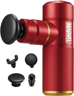 Rotai Iron Man Pocket Massage Gun – Portable Deep Tissue Massager with 4 Speed Settings, 4 Heads, 7-Hour Battery, Quiet Brushless Motor & Travel Pouch