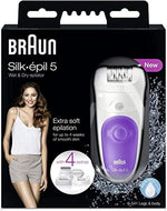 Braun Silk-epil 5 5-541 Wet & Dry Epilator With 4 Extras - International Version