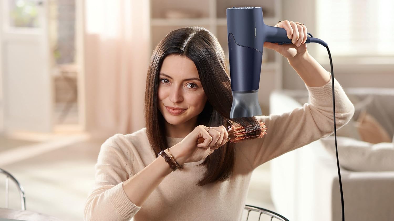 Philips 5000 Series Bhd510/03 Hair Dryer 2300 W Navy - Bhd510/03, Blue & Metallic