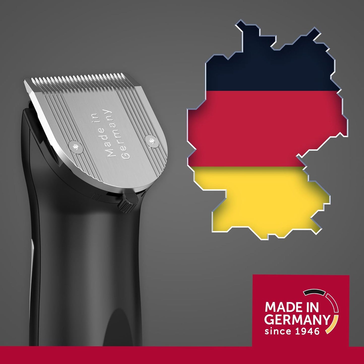 Moser ChromStyle Professional Cordless Hair Clipper (Made in Germany) | 90 Min Operation and 60min Quick Charge | Adjustable Cutting Length | Quick Change Blade (1871-0181)