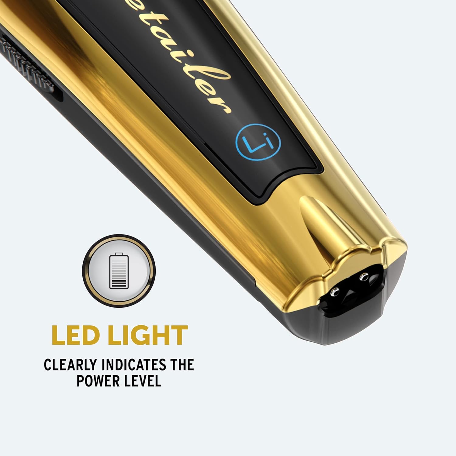 Wahl 5 Star Cordless Detailer in Gold, Professional Hair Trimmers, Close Trimming, Detailing and Outlining, Lightweight, Cordless, Snap On/Off Blades, Barbers Supplies