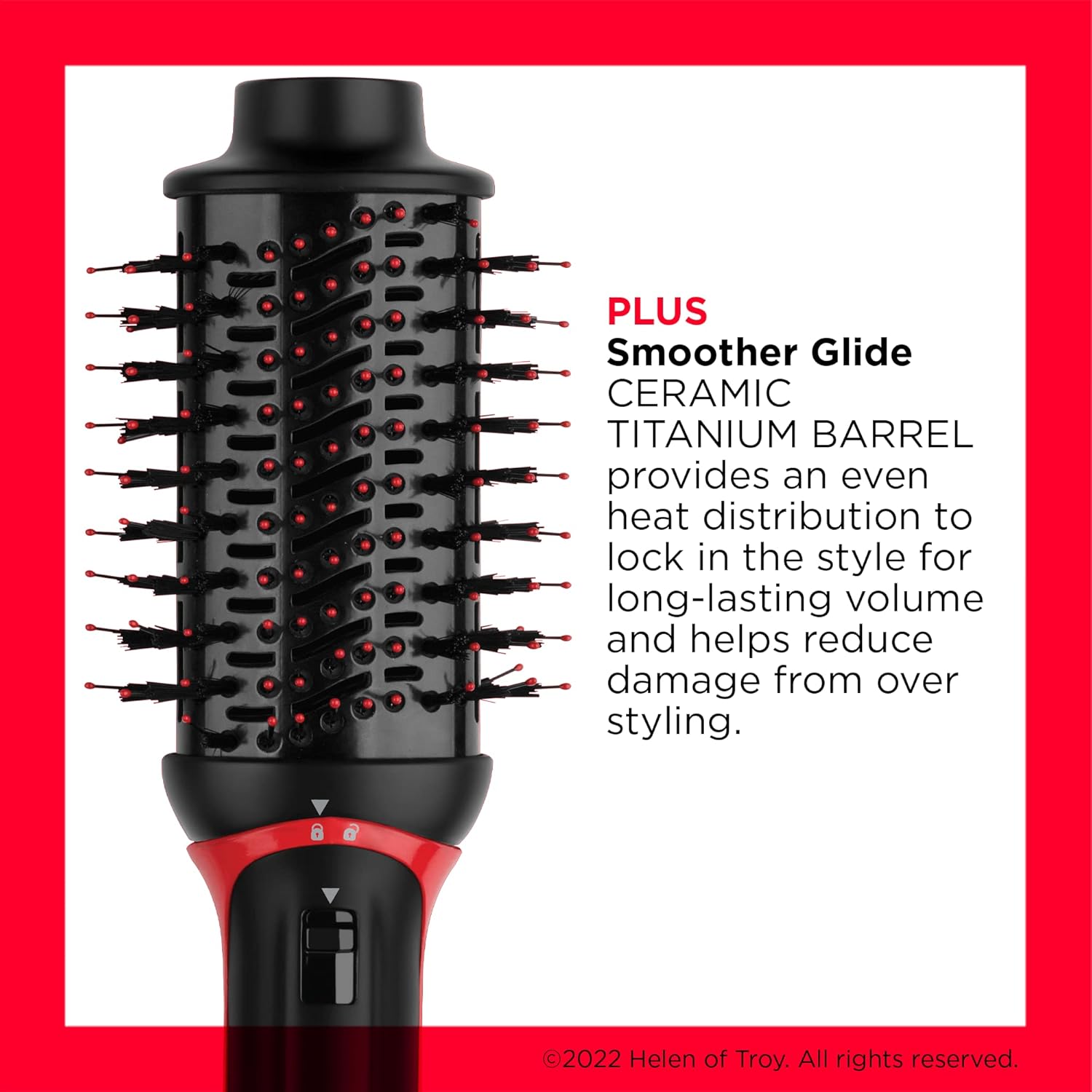 REVLON One-Step Volumiser Plus (Patented Detachable Head, Ceramic Titanium Barrel, Nylon Styling Bristles with Activated Charcoal Pins, Tourmaline Ionic Technology), RVDR5298UK