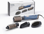 BaByliss Air Styler Pro 1000, 38mm Thermal Brush With 2, 2m Swivel Cord, Rotating 50mm Soft Bristle Brush With 2 Heats Plus A Cool Setting lightweight Design & Salon-quality Results, AS965SDE (Blue)