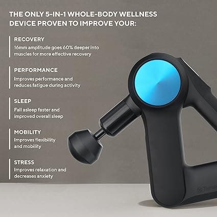 Theragun, G5 Pro, Handheld Deep Tissue Massage Gun 5th Gen, Black - Athletix.ae