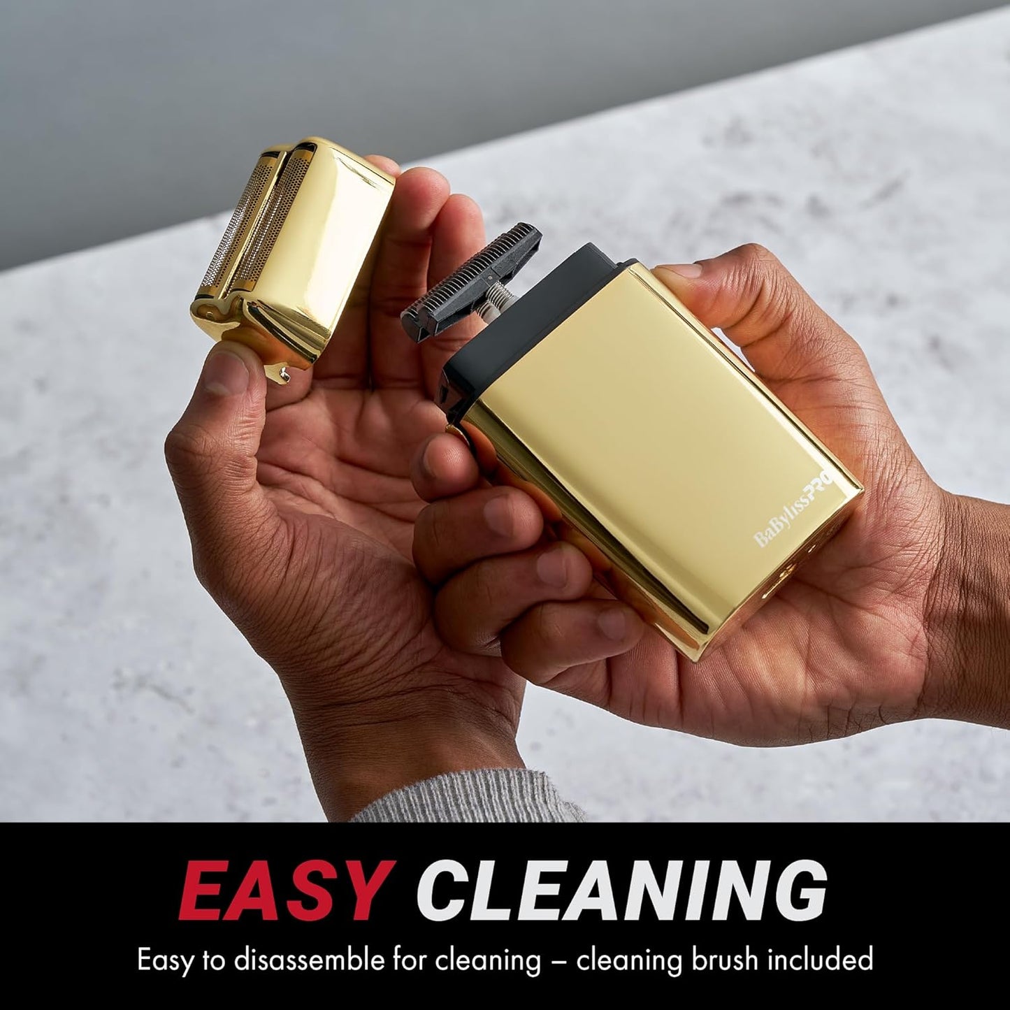 BaBylissPRO Baberology Double Foil Shaver FXFS2G GOLDFX Professional Electric Shaver