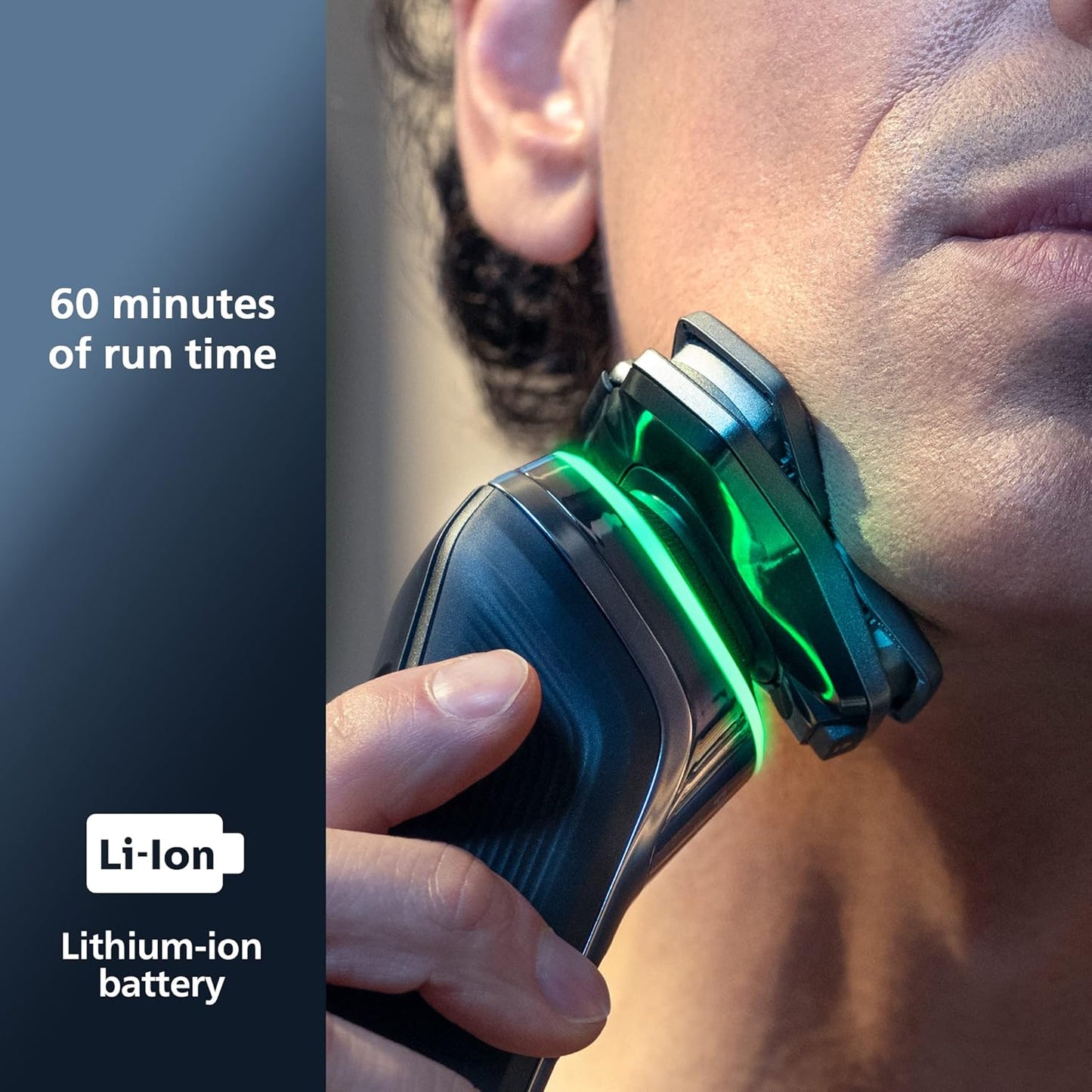 Philips Norelco 9500 Rechargeable Wet & Dry Electric Shaver with Quick Clean, Travel Case, Pop up Trimmer, S9985/84, Black