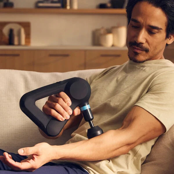 Theragun Elite Deep Tissue Massage Gun – Powerful Percussive Therapy with OLED Screen & 5 Attachments