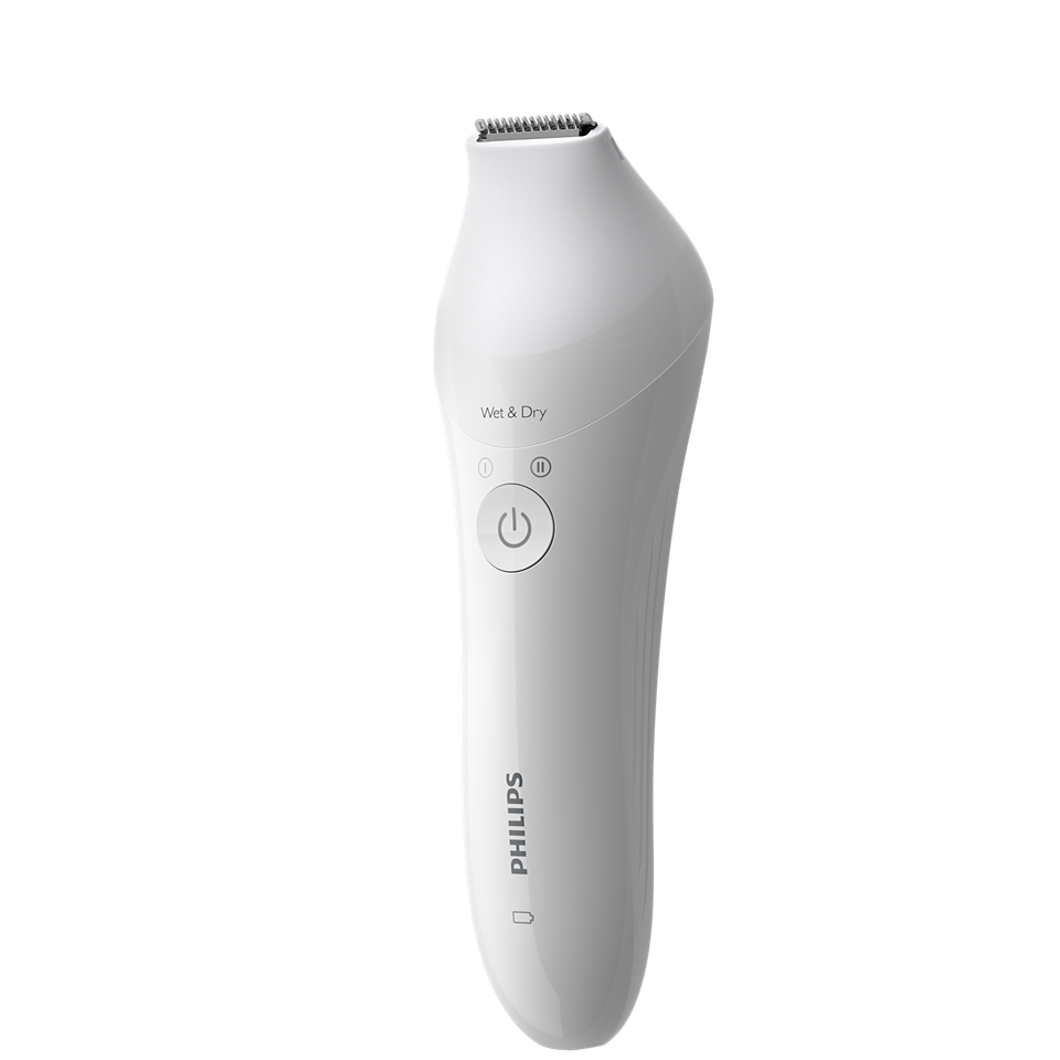 Philips BRE720 Wet & Dry Hair Removal Epilator – 32 Ceramic Tweezers, Double Action, Bikini Trimmer, Shaver & Exfoliator with 8 Attachments & Opti-Light