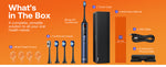 Bitvae Smart S3 Sonic Electric Toothbrush, 180-Day Battery Life, Travel Case