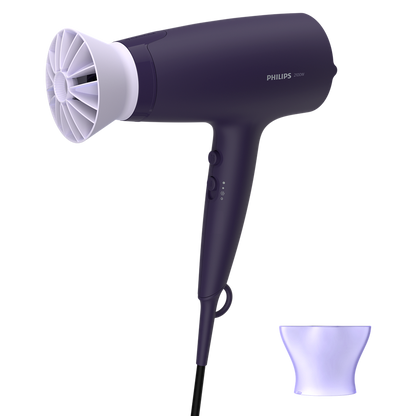 Philips Hair Dryer BHD340 – 2100W, ThermoProtect Technology, Cool Air Setting & 6 Speed/Heat Settings for Everyday Styling