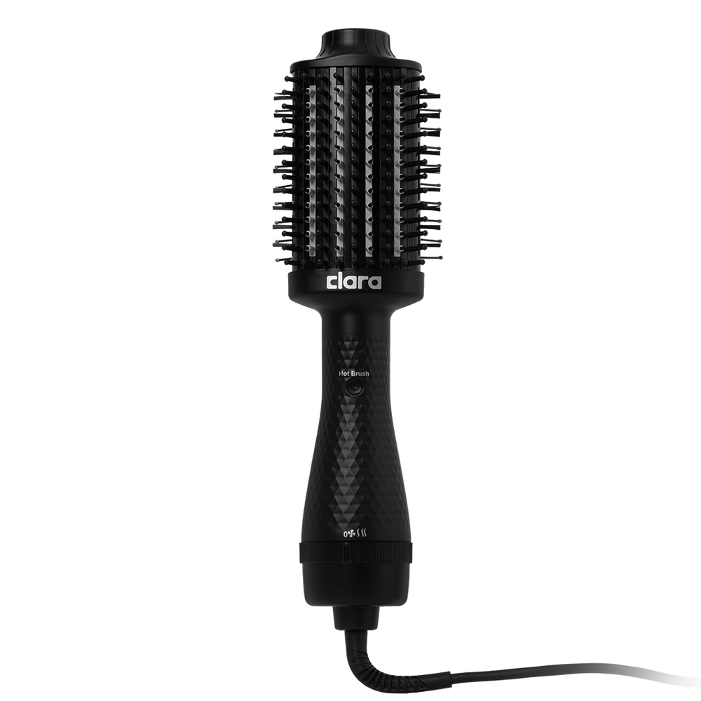 1000W 2-in-1 Ionic Hair Dryer & Styler with Thermal Brush, Hot/Cold Air, 360° Cord, and Protective Bag for Frizz-Free Salon Results