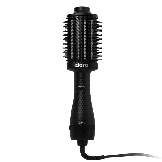 1000W 2-in-1 Ionic Hair Dryer & Styler with Thermal Brush, Hot/Cold Air, 360° Cord, and Protective Bag for Frizz-Free Salon Results