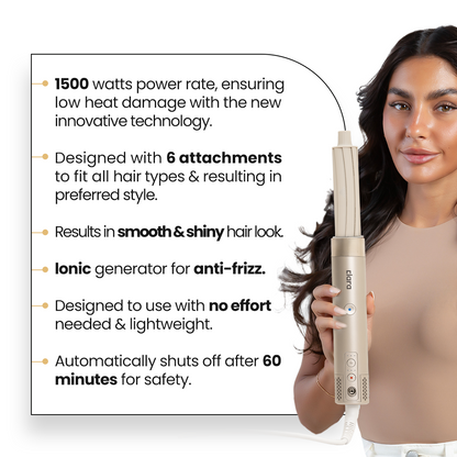 Multi-Purpose Hair Dryer & Multistyler - 1500W Ionic Styling for All Hair Types