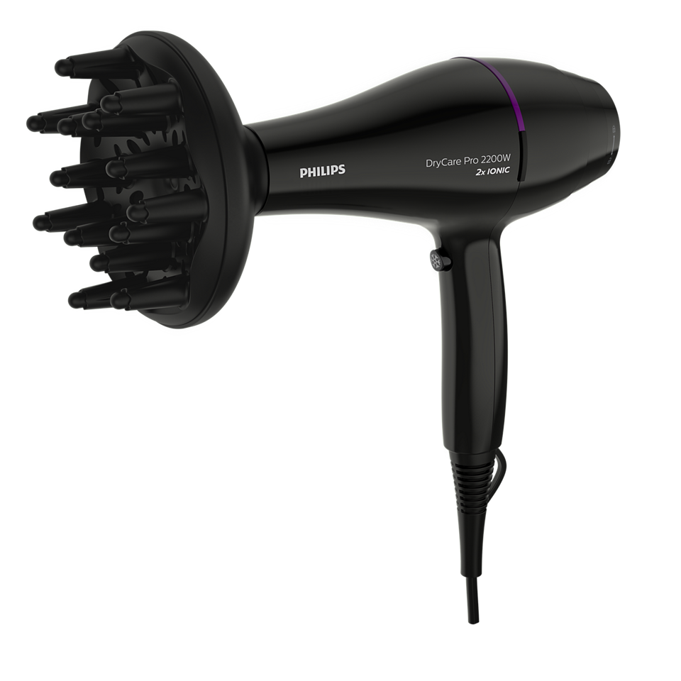 Philips H-Dryer BHD274 Professional Hair Dryer – 2200W, Ionic Care, ThermoProtect, Cool Shot & Diffuser for Frizz-Free Shine