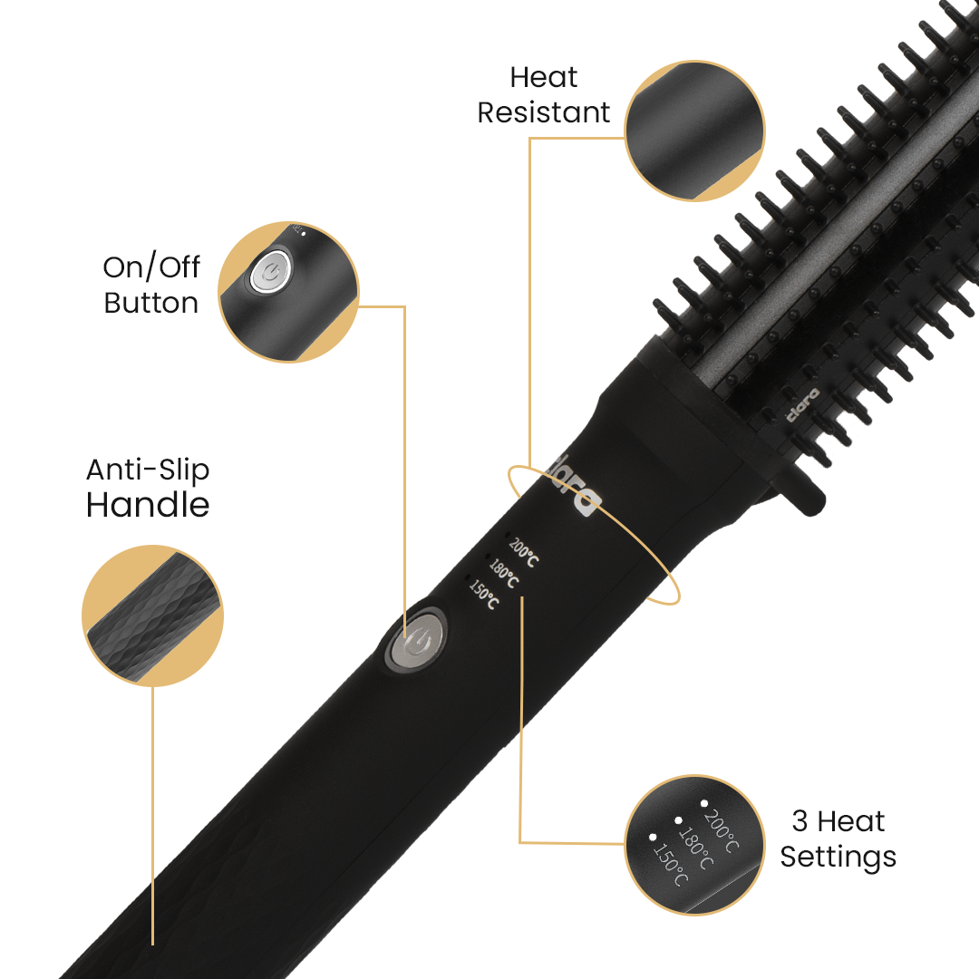 Clara Smart 3-in-1 Hair Straightener Brush - Sleek, Frizz-Free Styling for All Hair Types