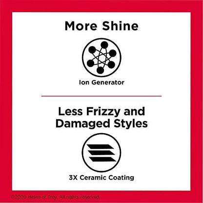 REVLON Salon One-Step Straight and Shine Heated Brush for Visibly Shinier, Smoother Hair | Hair Straightener that Revives Second Day Hair with an Ion Generator that Helps Reduce Frizz