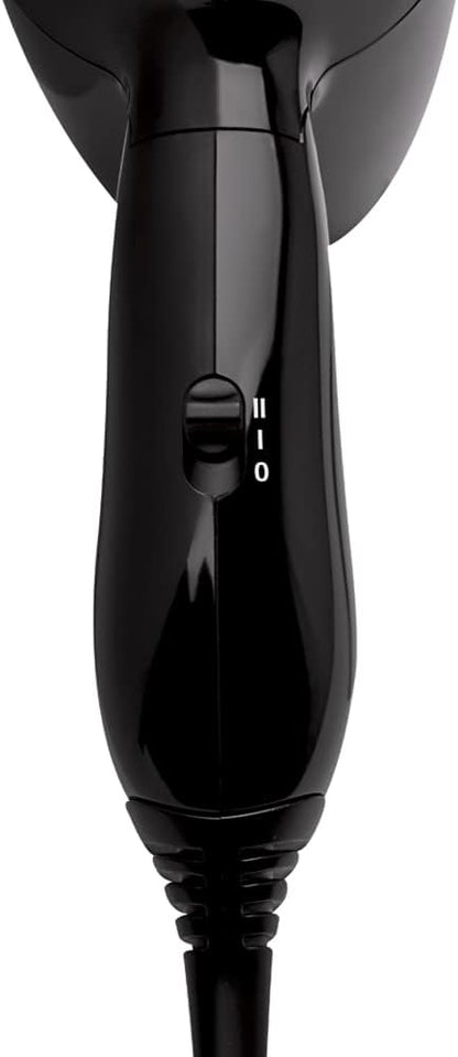 Revlon RVDR5305 Folding Travel Hair Dryer - Compact and Light Weight - 1200 Watts - Black