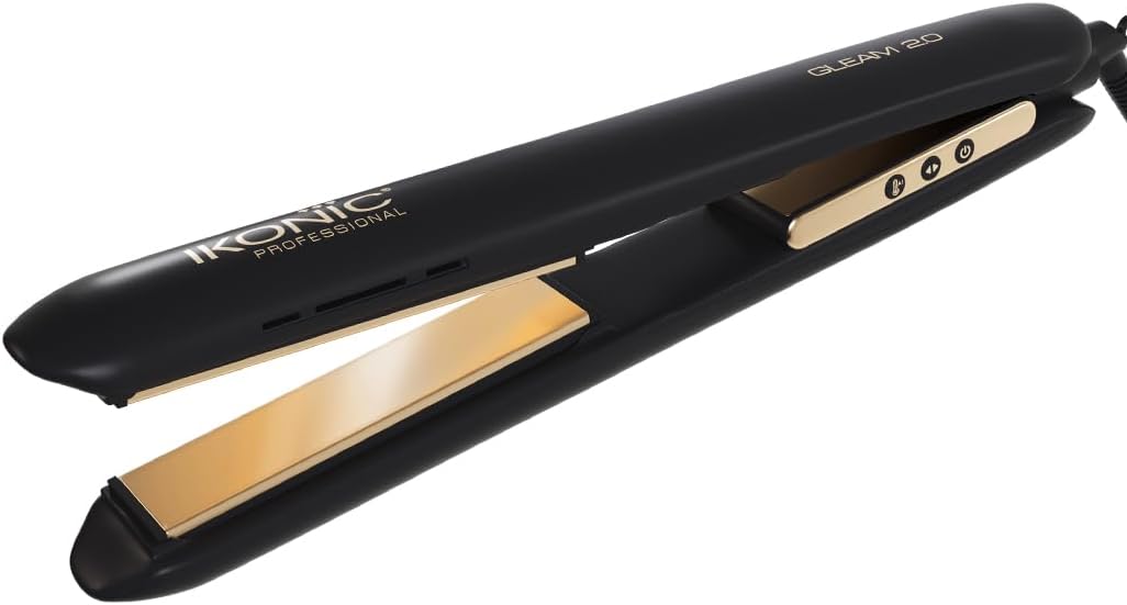 IKONIC GRG Hair Straightener (Black), golden