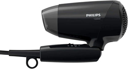 Philips Hair Dryer BHC010 – 1200W Compact Dryer with ThermoProtect, Foldable Handle & Cool Air Setting for Gentle Styling