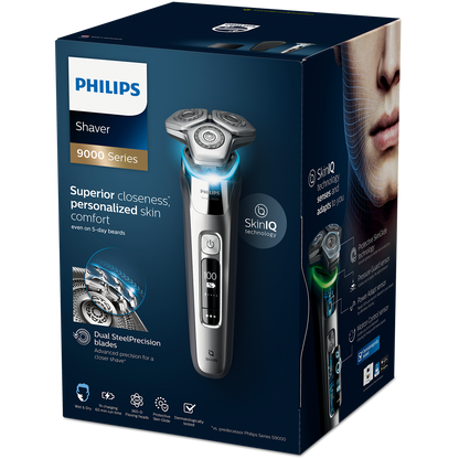 Philips Shaver S9985/50 | Wet & Dry Use | Smart SkinIQ Tech for a Close, Comfortable Shave