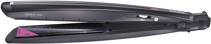 BaByliss Flat Iron Slim Protect 28 mm Wet & Dry Hair Straightener - Black, ST326E