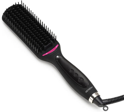 Revlon RVST2168 One Step Straight and Shine Heated Brush. Ionic technology, 10 digital LCD settings, One Size