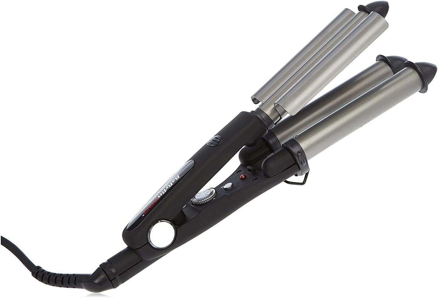 BaBylissPRO Triple Barrel Waver With Titanium-Tourmaline Coating, Perfect Heat Distribution and Optimum Heat Stability, Perfect Waver For Gorgeous and Glamours Waves | 19 & 22mm