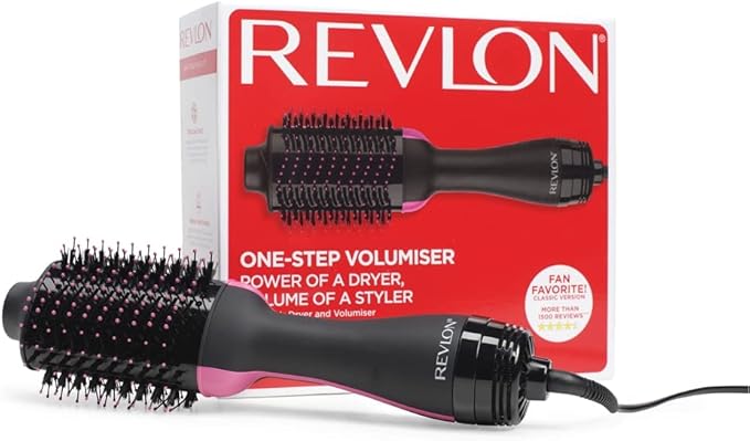 Revlon RVDR5222 One Step Hair Dryer & Volumizer, 2 heat setting plus cool setting (220-240V)