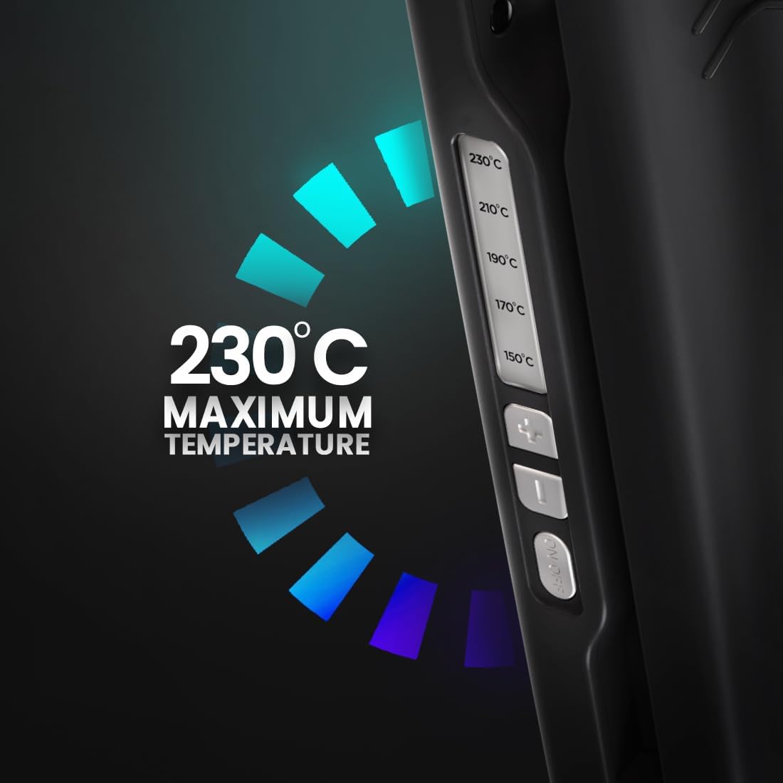 Ikonic Professional Pro Straight Hair Straightener, Black