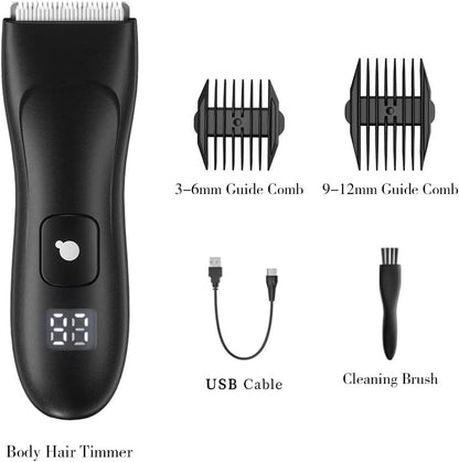 ENSSU Professional Hair Trimmer - Electric Clippers for Men and Women - Beard, Body & Face Grooming - Barber-Quality Cutter - Quiet, LED Display, Waterproof - Wet & Dry Use