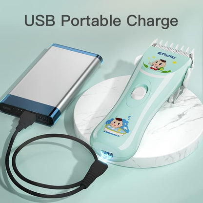 ENSSU Quiet baby Hair Clippers, Safety kids Hair Trimmers,Silent Chargeable Cordless Professional Hair Clipper for Baby kids Children infant.