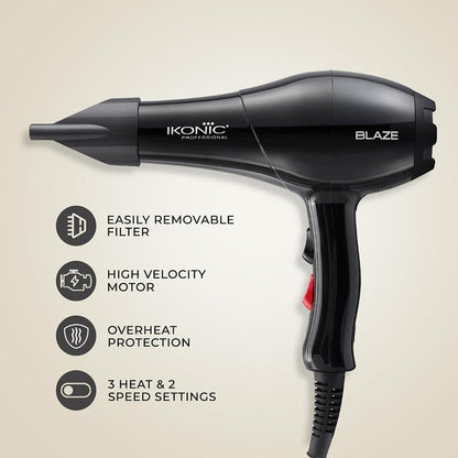 Ikonic blaze hair dryer	1800 watts