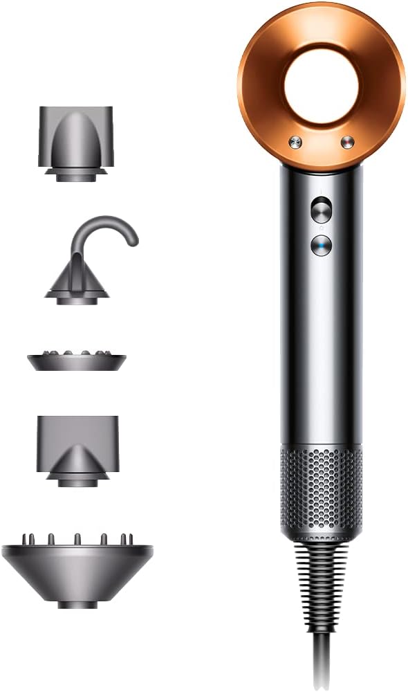 Dyson Supersonic Hair Dryer In Nickel/Copper, 1380 Watts