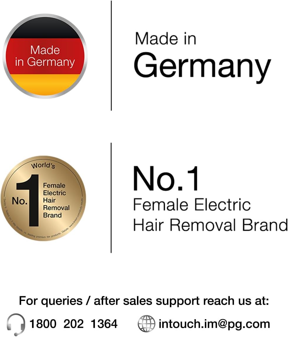 Braun Mini Hair Remover, Electric Facial Hair Removal for Women, Quick & Gentle, Finishing Touch for Upper Lips, Chin & Cheeks, for Easier Makeup Application, Ideal for On-the-Go, with Smartlight