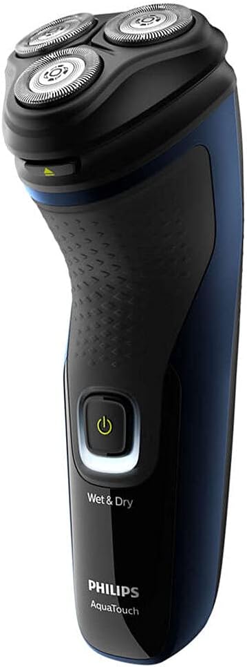 PHILIPS Shaver 1300, Series 1000 Wet & Dry Cordless Electric Shaver with Pop-Up Trimmer and Comfort Cut Blades, 1hr Full Charge, Adriatic Blue, S1323/41