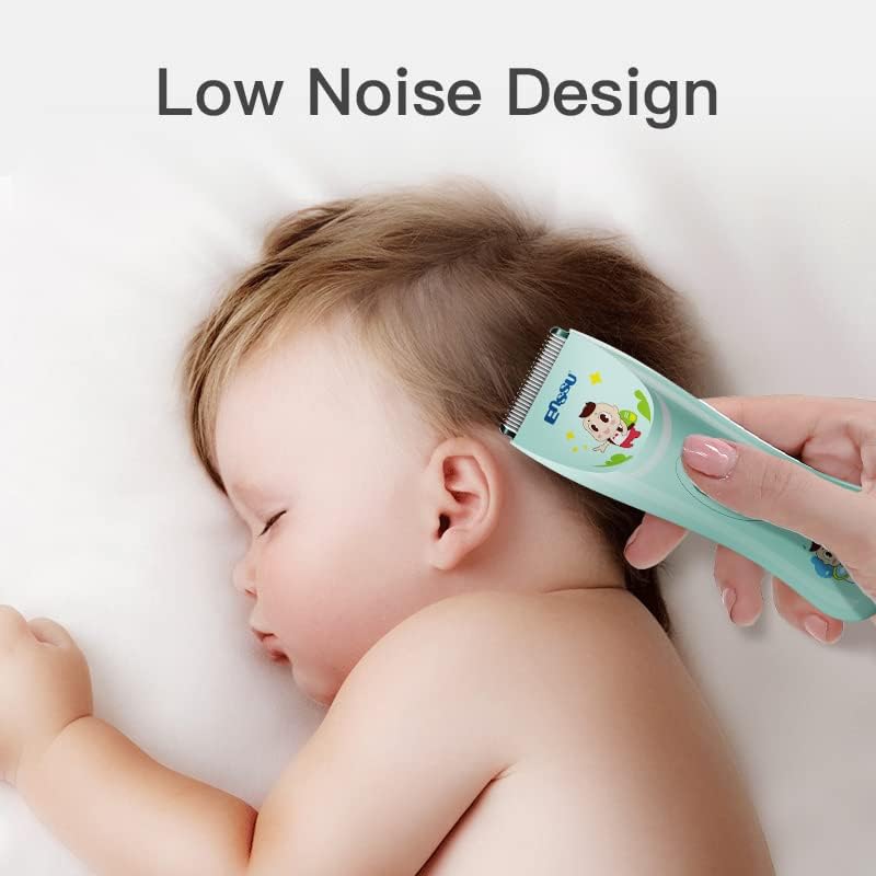 ENSSU Quiet baby Hair Clippers, Safety kids Hair Trimmers,Silent Chargeable Cordless Professional Hair Clipper for Baby kids Children infant.