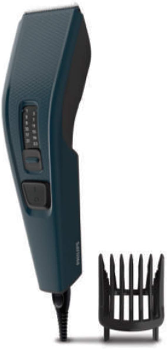 Philips Hair Clipper (Corded) With 13 Length Settings, 41 mm Wide Cutter, Stainless Steel Blades And Trim-n-Flow Technology (Blue)