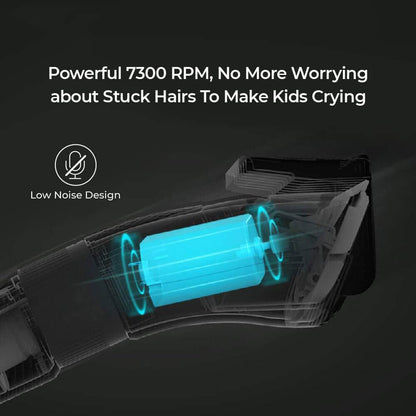 Enchen Sharp 3S Hair Clipper Cordless Electric Hair Trimmer 7300rpm Stainless Blade 600mAh Long Battery Life USB Charging - Black