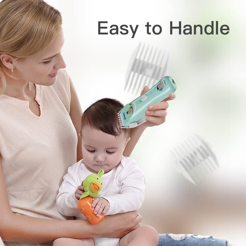 ENSSU Quiet baby Hair Clippers, Safety kids Hair Trimmers,Silent Chargeable Cordless Professional Hair Clipper for Baby kids Children infant.