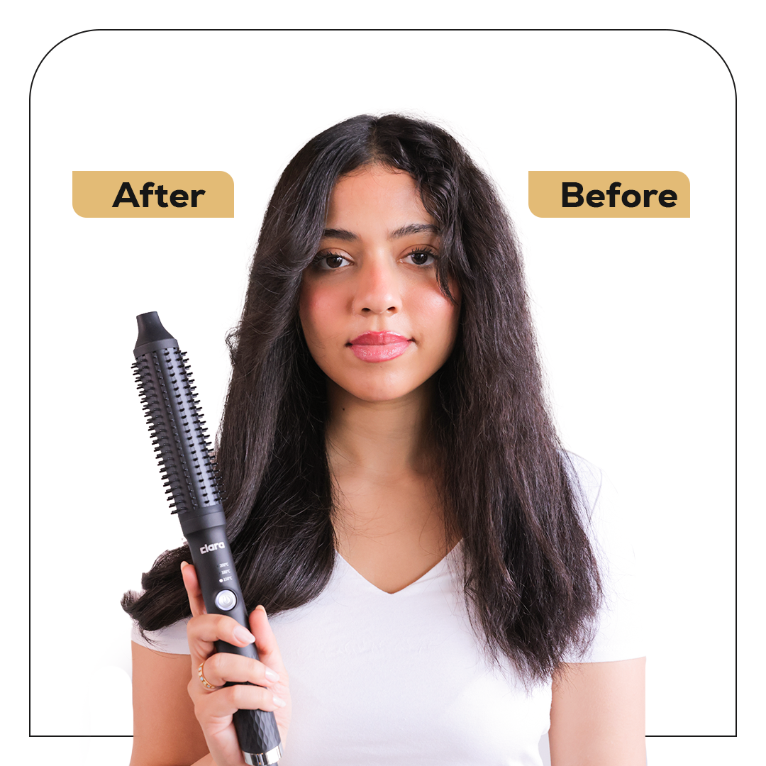Clara Smart 3-in-1 Hair Straightener Brush - Sleek, Frizz-Free Styling for All Hair Types