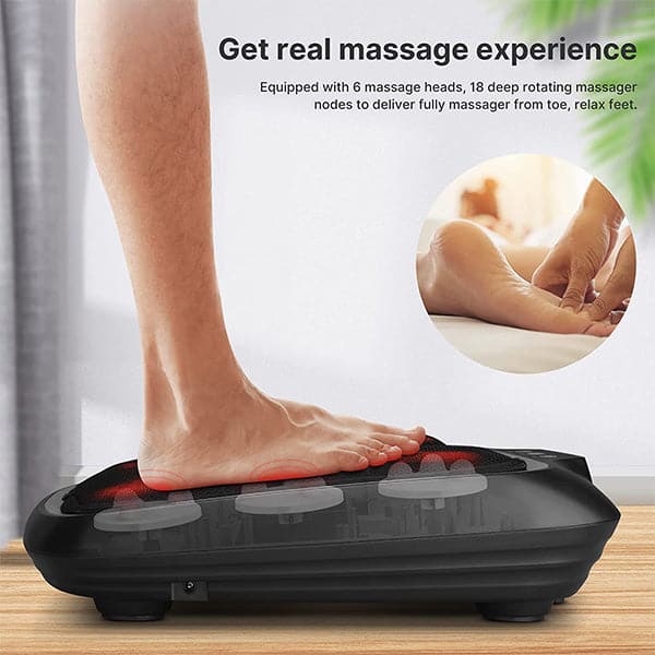 Renpho Foot Massager with Heat, Shiatsu Heated Electric Foot Massager