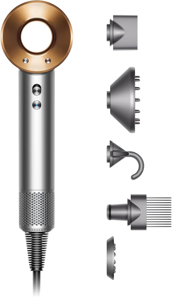 Dyson Supersonic Hair Dryer In Nickel/Copper, 1380 Watts