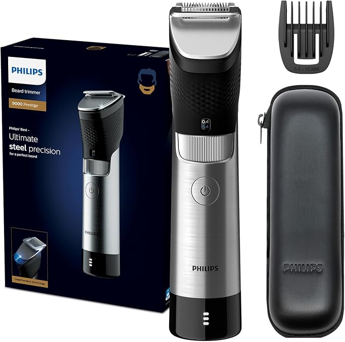 Philips Beard Trimmer BT9810/13 – Ultimate Precision with Built-In Metal Comb